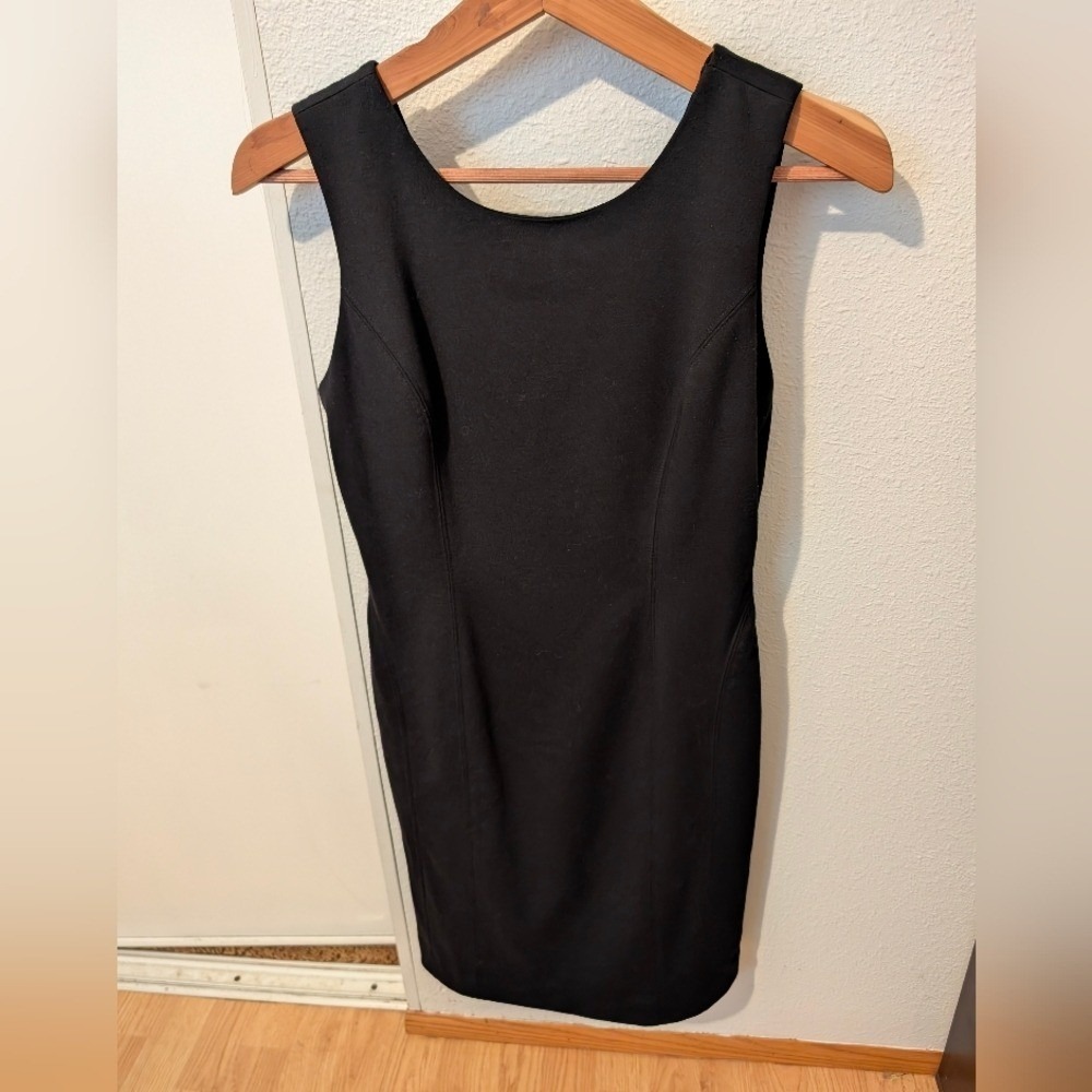 Banana‎ Republic A-Line Dress Lined Black Sleveless Size 4 Petite